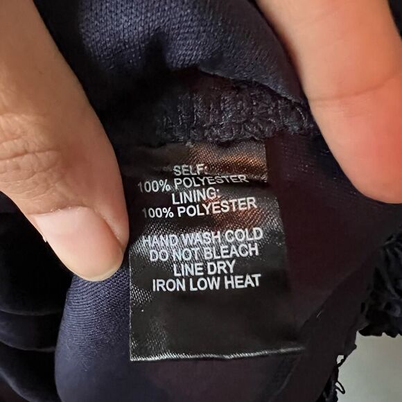 NWT Lulus Love Poem Navy Blue Crochet Lace Mini Halter Dress M - Picture 6 of 6